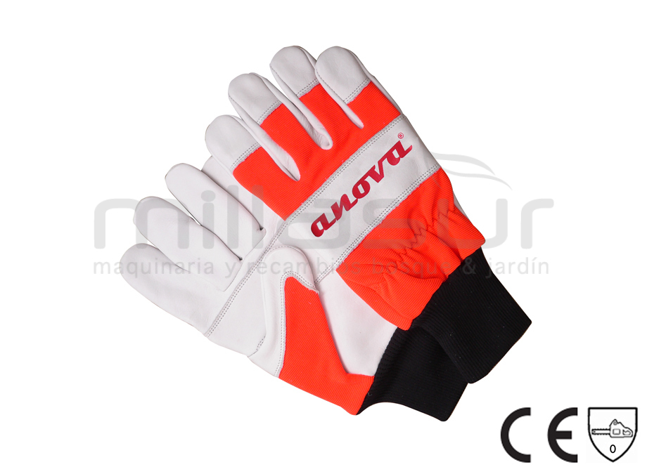 99-6076 Guantes Anticorte Motosierra Clase 0 Talla 10 - Reymotor