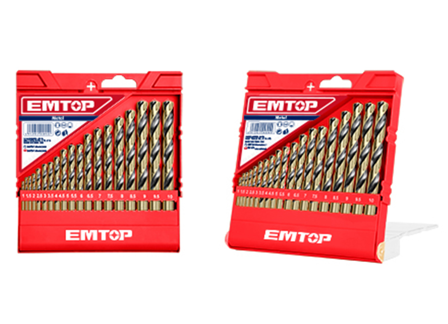 EMTOP ETDBB11196 Juego 19 Brocas Taladro Hss (1-10MM - 0.5MM) - Reymotor