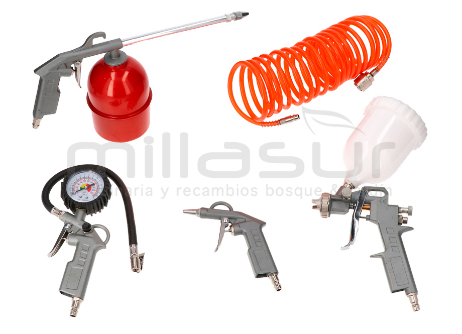 ANOVA CA001 Kit Accesorios Compresor (5 Elementos) - Reymotor