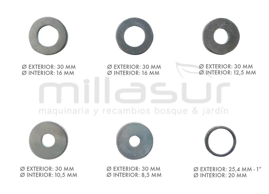Kit arandelas cabezal 55-113 - Referencia 55-1136