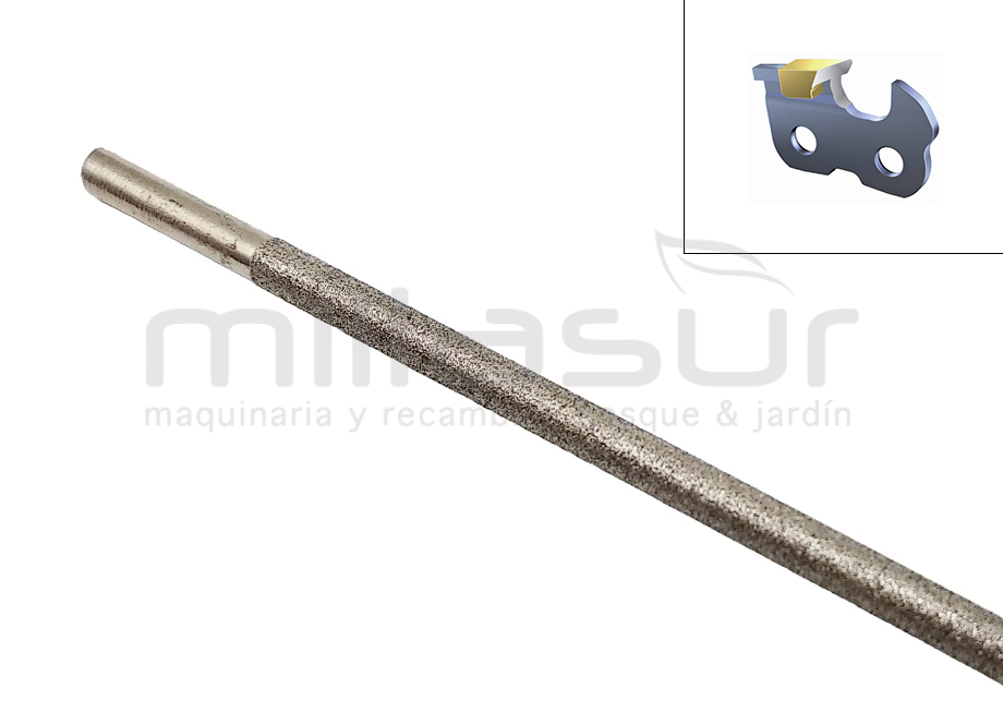 Lima diamantada redonda 4 mm - apta para cadenas Widia - Reymotor