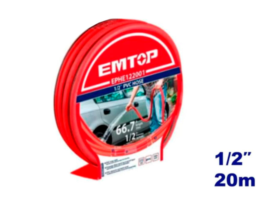 EMTOP EPHE122001 Manguera Jardin 1/2" - 20M - - Reymotor