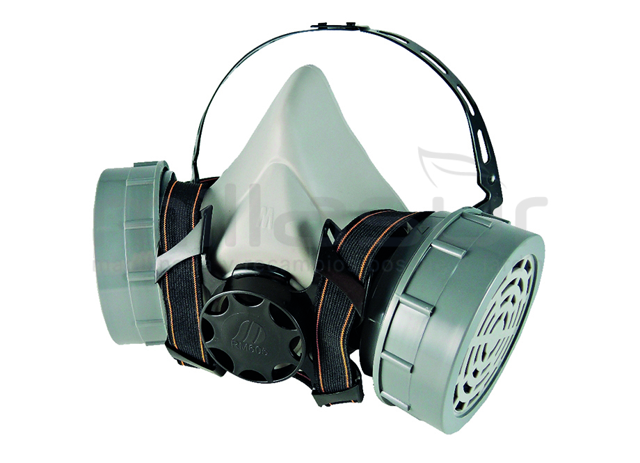 99-1306 Mascara Proteccion Respiratoria DE Doble Filtro (P2R - CE EN140:1998) - Reymotor