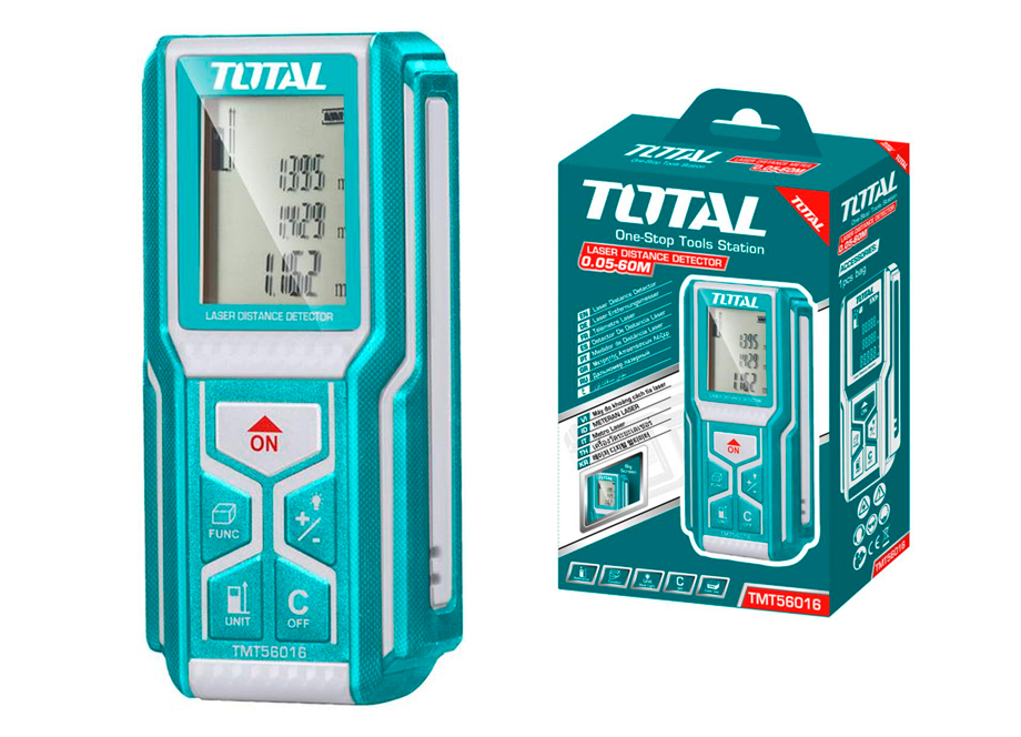 TOTAL TMT56016 Medidor Laser DE Distancia (0.05 - 60mt) - Reymotor