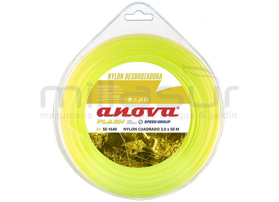 Nylon cuadrado ANOVA Flash blister 3 x 43 - Referencia 55-1640