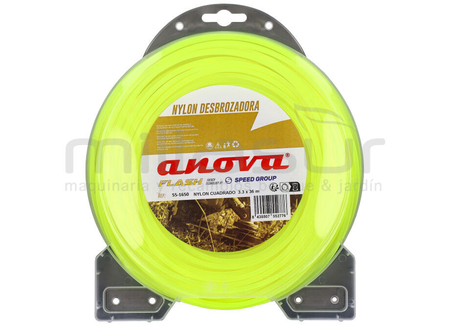 Nylon cuadrado ANOVA Flash blister 3.3 x 36 - Referencia 55-1650