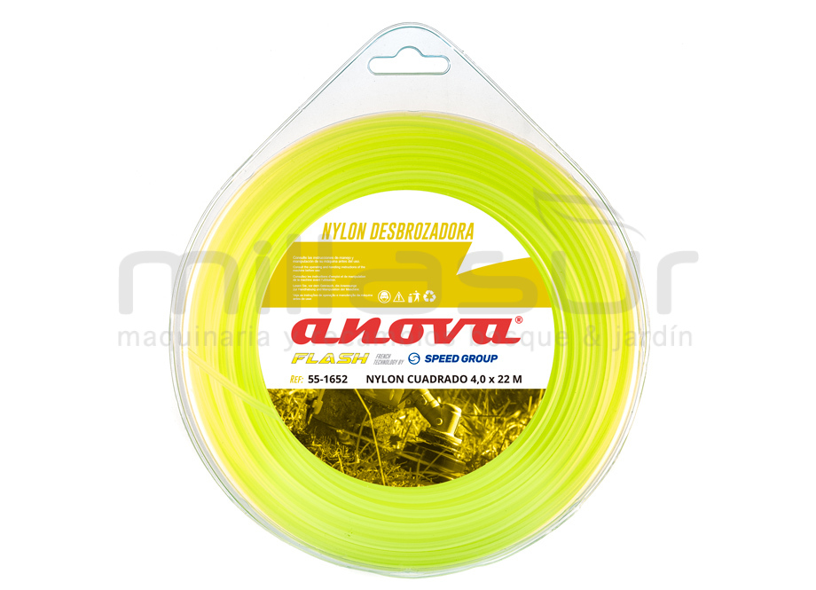 Nylon cuadrado ANOVA Flash blíster 4 x 22 - Referencia 55-1652