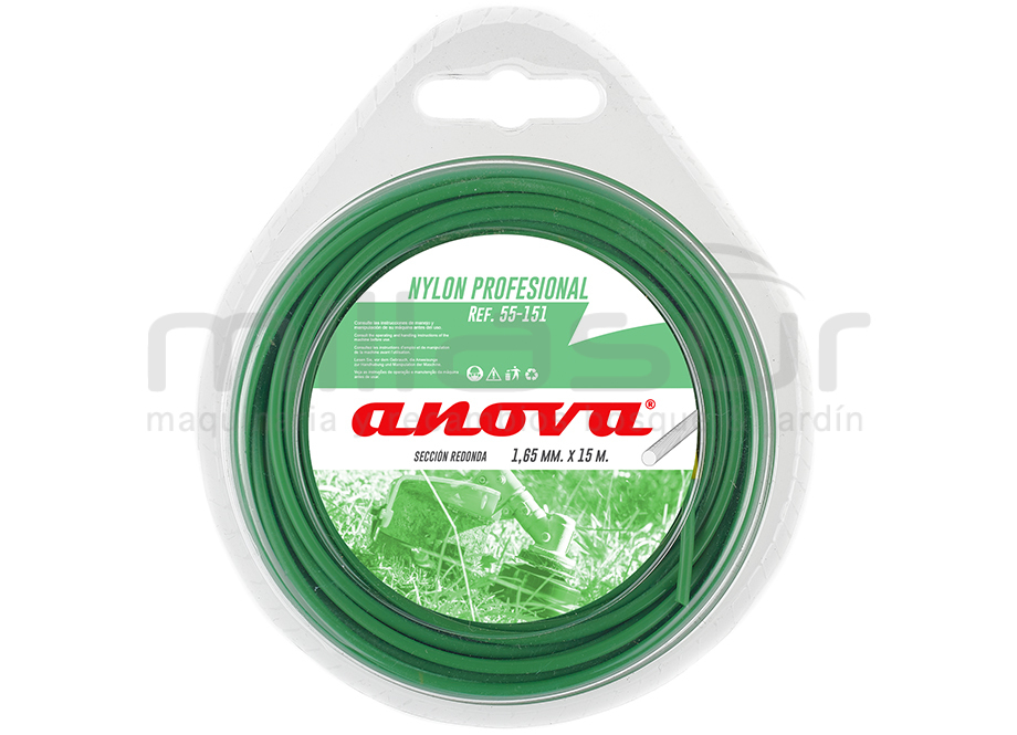 Nylon redondo ANOVA blister 1.65x15 - Referencia 55-151