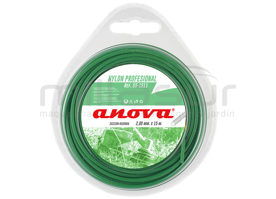 Nylon redondo ANOVA blister 2.00x15 - Referencia 55-1511