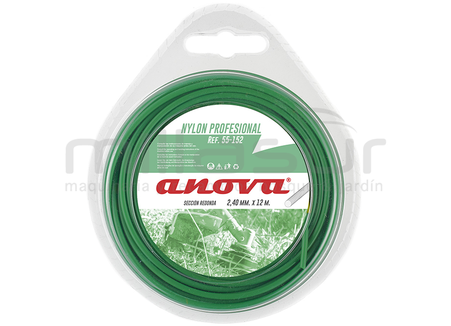 Nylon redondo ANOVA blister 2.40x12 - Referencia 55-152