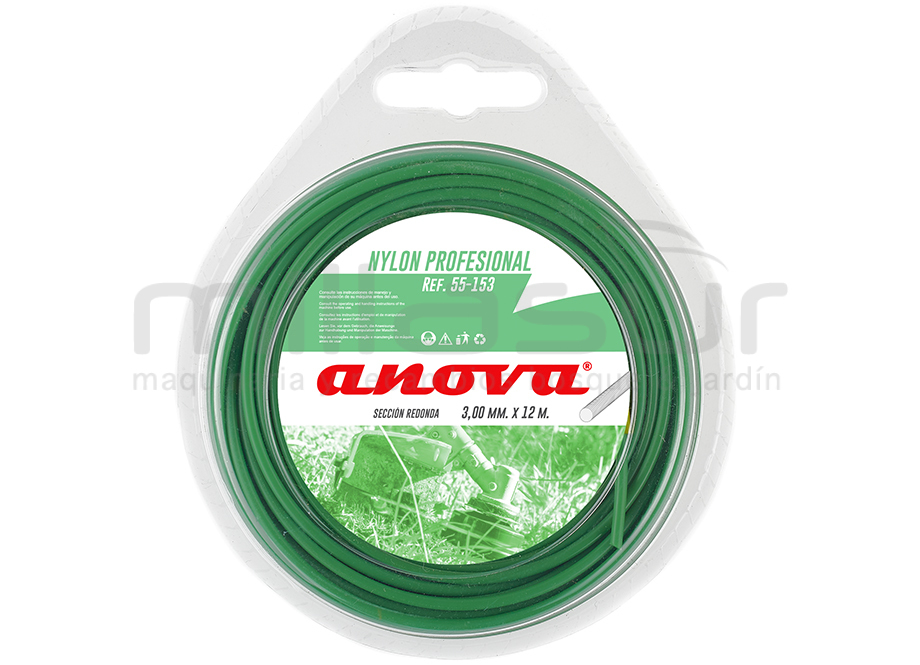 Nylon redondo ANOVA blister 3x12 - Referencia 55-153