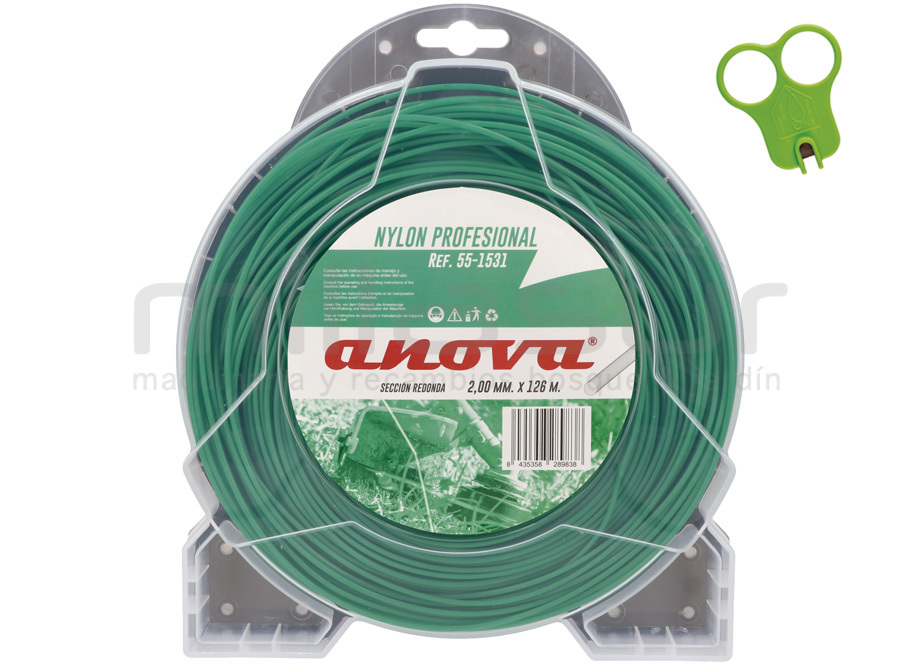 Nylon redondo ANOVA dispenser 2.00 x 126 - Referencia 55-1531