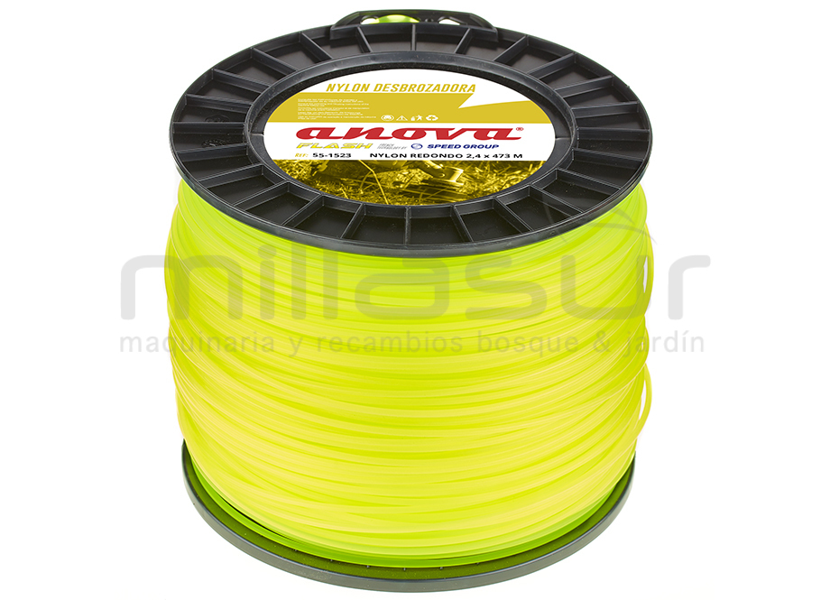 Nylon redondo ANOVA Flash bobina 2.4 x 437 - Referencia 55-1523