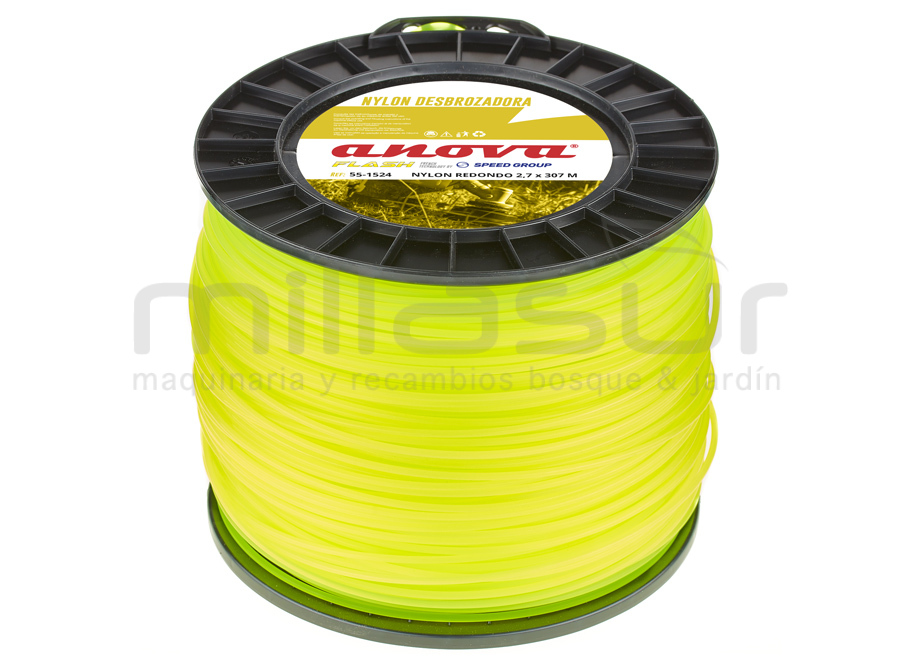 Nylon redondo ANOVA Flash bobina 2.7 x 307 - Referencia 55-1524