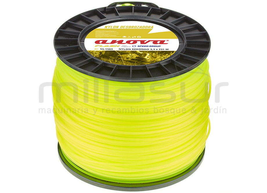 Nylon redondo ANOVA Flash bobina 3.3 x 231 - Referencia 55-1563
