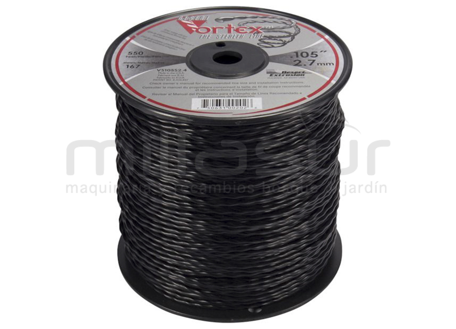 Nylon Vortex bobina 2.70 x 168 m (antirruido-copolímero) - Referencia 55-1456