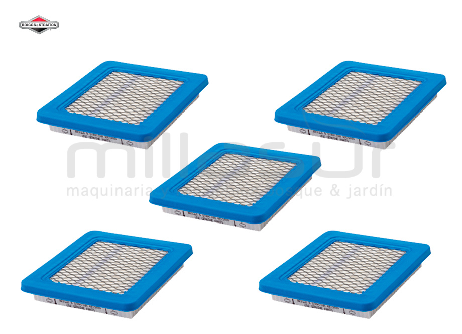 BRIGGS & STRATTON 4101 Pack 5 X 491588S Filtro DE Aire - Reymotor
