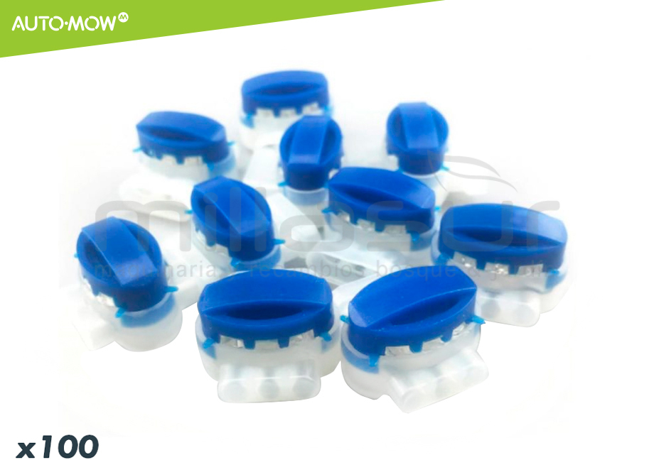 AUTO-MOW 99-5601 Pack DE 100 Conectores Derivadores - 3 Conexiones - Reymotor