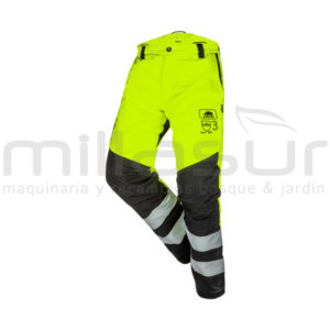 99-6423 Pantalon Anticorte Clase 3 Alta Visibilidad (2) Amarillo - Talla L - Reymotor