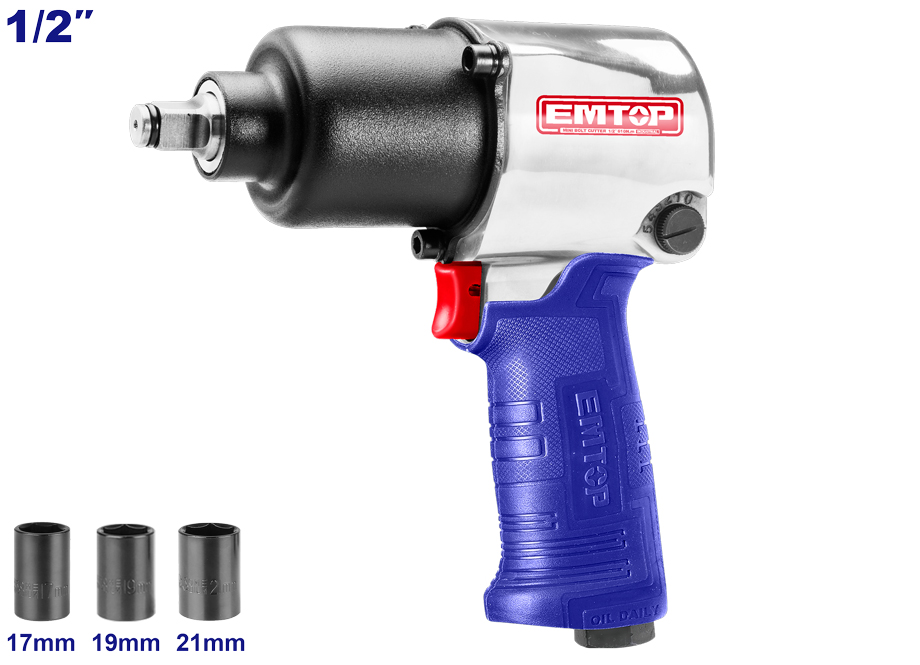 EMTOP EATL126801 Pistola DE Impacto 1/2" Para Compresor - Reymotor