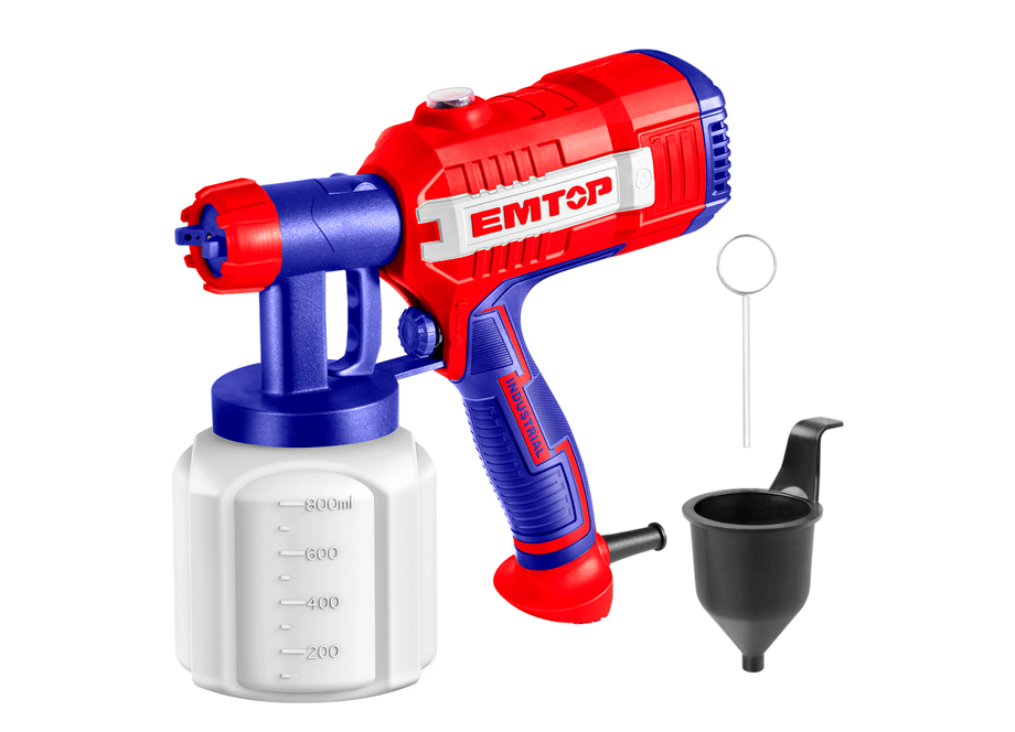 EMTOP ESGN35001 Pistola Pintura 450W 0.1-0.2 bar 380ml/min Bote 800 ML- - Reymotor