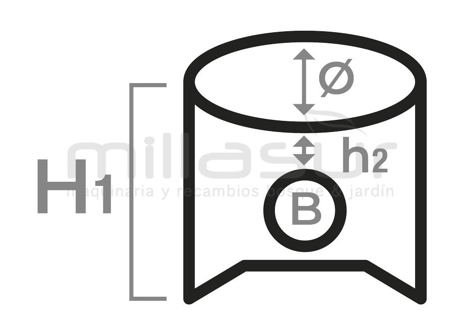 HONDA 55-324 Piston Completo GX390 (88mm) - Imagen 2