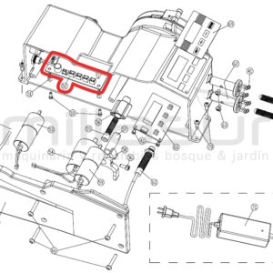 Placa principal afiladora 99 - 1345 (52) - Reymotor