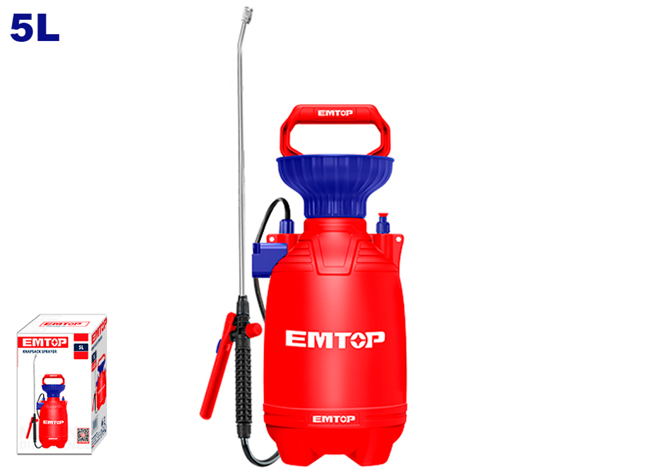 EMTOP ESPP30502 Pulverizador 5L 2.5BAR - Lanza Metalica - Reymotor