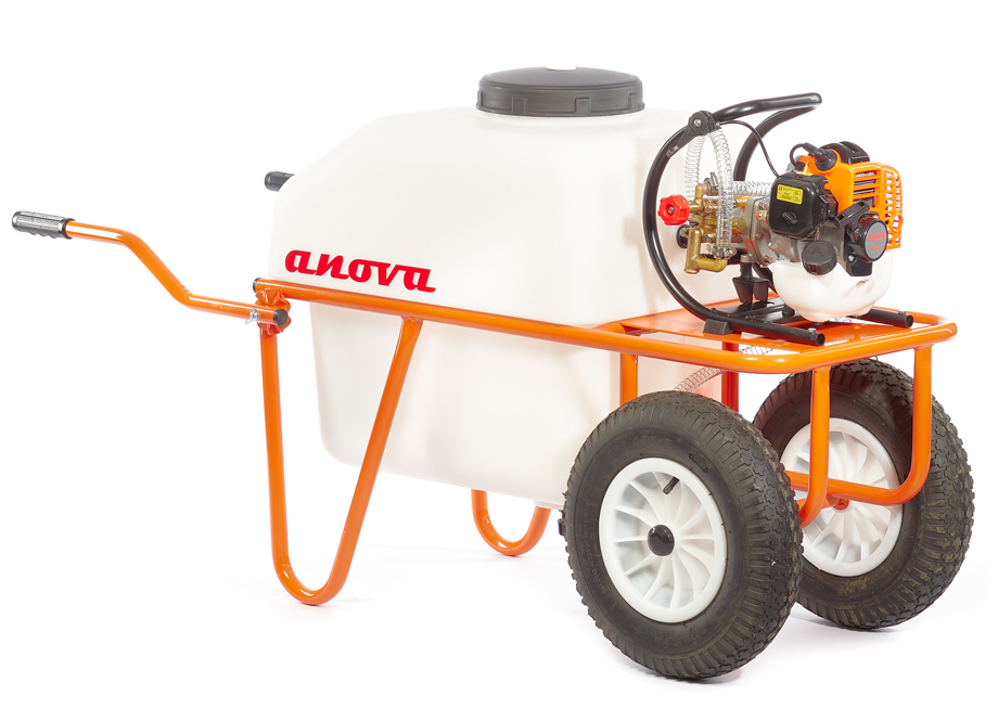 ANOVA PC100-2 Carretilla Pulv. (2 Rueda) 100L Bomba 2T26cc - Reymotor