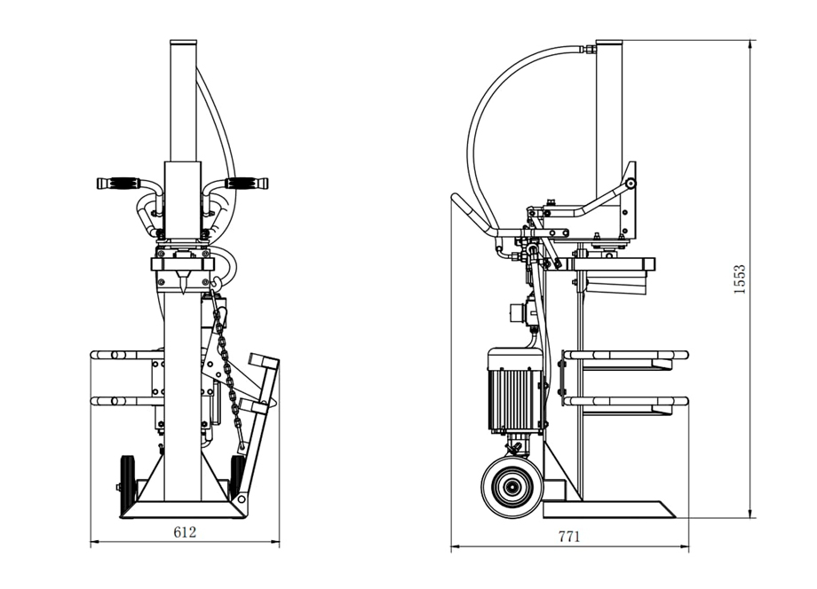 ANOVA RLT15GC Rompedora DE Leña Vertical 15 Ton - Imagen 4