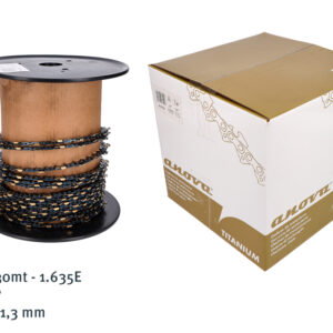 Rollo de cadena ANOVA Titanium 100" 3/8" BP .050" (1