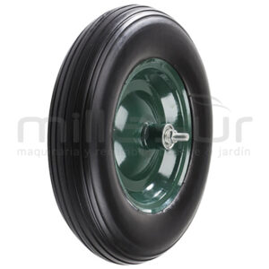 55-5323 Rueda Carretilla Con Llanta 4.80/4.00-8 - Rodamiento 2.50x8 - Antipinchazos - Reymotor