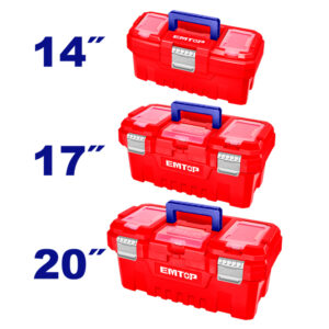EMTOP EPBXK0302 Set 3 Cajas Herramientas 14" 17" 20" - Apriete Metalico - Reymotor