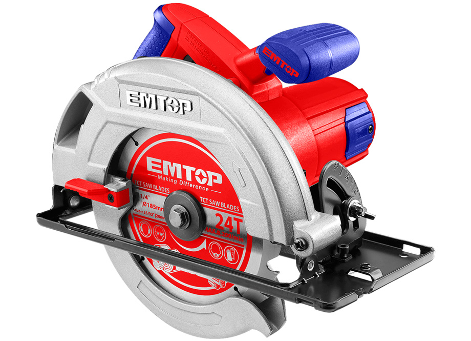EMTOP ECSW1853 Sierra Circular 1600W (Disco 185x20 - Incluye 1 Disco) - Reymotor