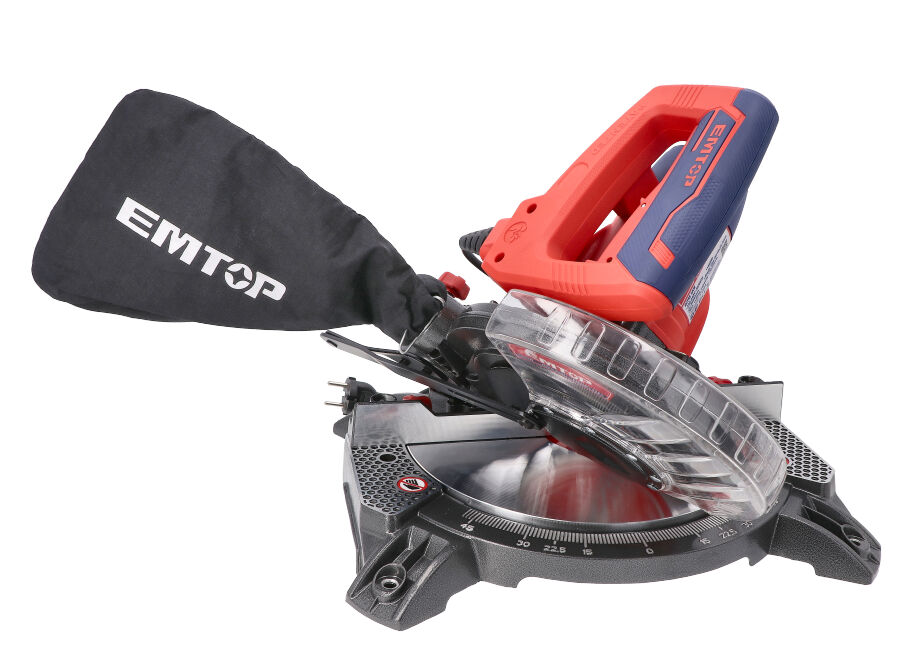 EMTOP EMSW14001 Sierra Ingletadora 1400W (Incluye Disco 210MM 25.4MM) - Imagen 6
