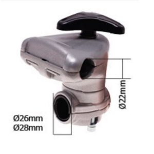 55-7421 Soporte Manillar Completo 28 mm - Manillar DE 22mm - Reymotor