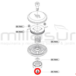 Tornillo pomo cabezal PT130 ( 55-764) - Referencia 55-7645