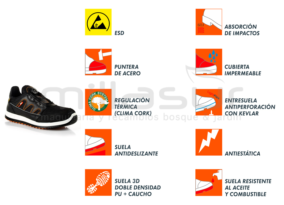 99-6172 Zapato Proteccion Sprinter T42 - Imagen 3