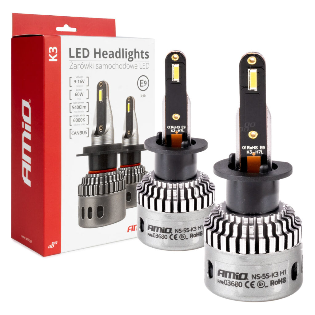 Bombilla luz LED serie K3 H1 12V 6000K CANBUS 03680 AMIO - imagen principal