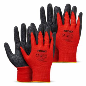Guantes de seguridad recubiertos de látex PE, 4 unidades, talla 10 (2 pares), 2121X 04637 AMIO - imagen principal