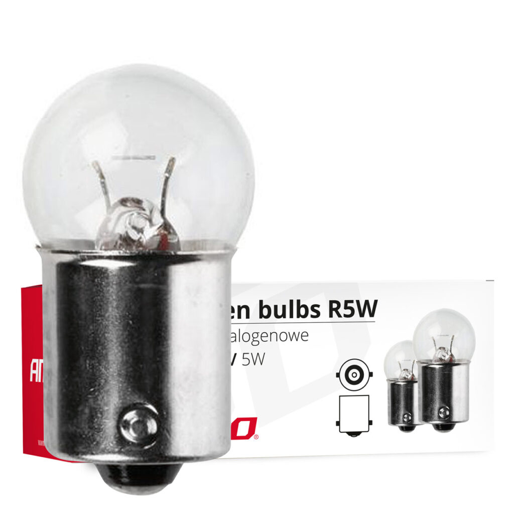 Bombillas halógenas R5W BA15s 12V 5W 10 unid. AMIO - imagen principal