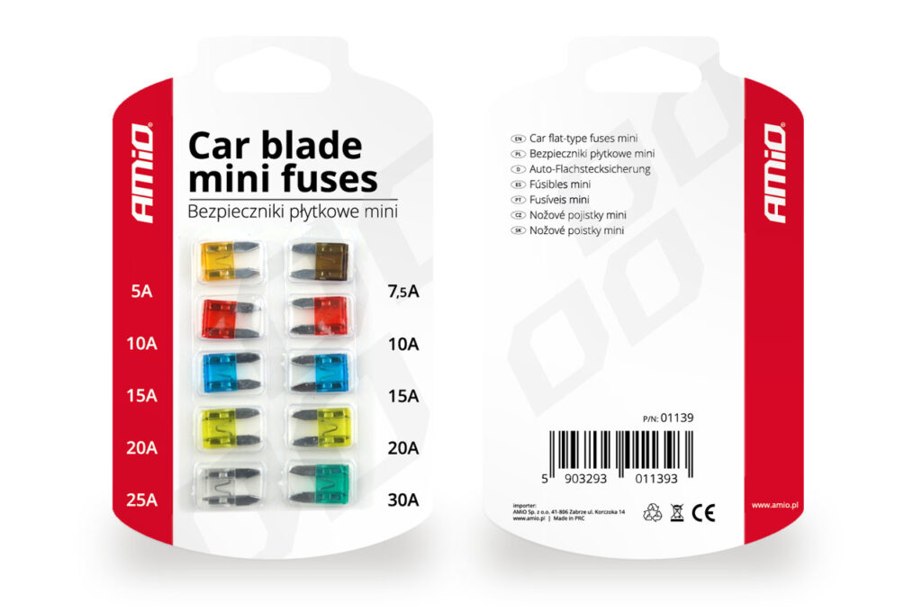 Fusibles MINI 10 unid. blíster AMIO - imagen principal