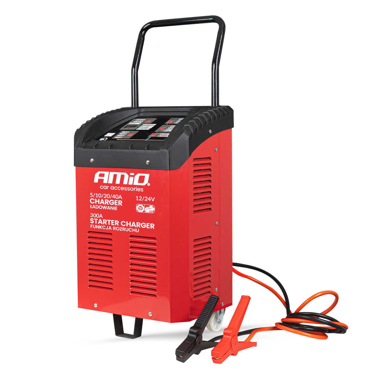 Arrancador de coche con función de cargador de batería máx. 40 A 12 V 24 V arranque 300 A 04500 AMIO - imagen principal