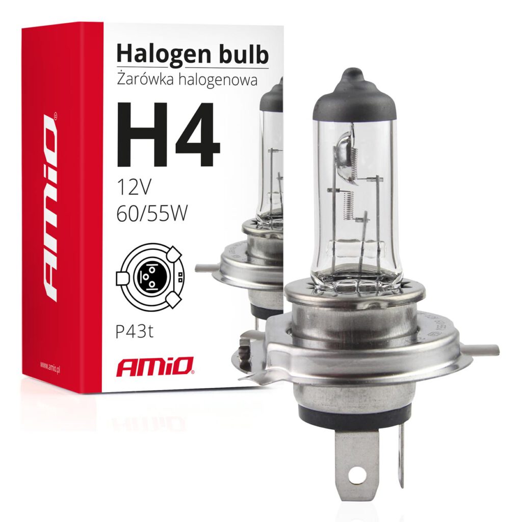 Bombilla halógena H4 12V 60/55W filtro UV (E8) AMIO - imagen principal
