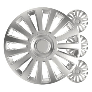 Juego de 4 tapacubos para coche Luxury plata 15" VERSACO - imagen principal