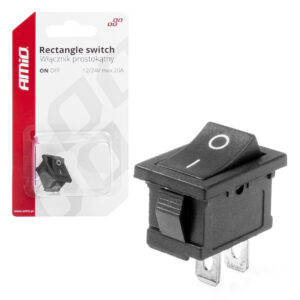 Interruptor rectangular 12V 20A ON/OFF AMIO - imagen principal