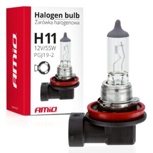 Bombilla halógena H11 12V 55W filtro UV (E8) AMIO - imagen principal