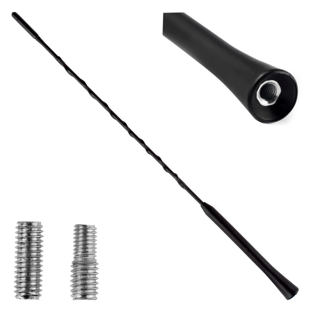 Antena para coche mástil 41cm 5/6mm adaptador ANTM02 01129 AMIO - imagen principal
