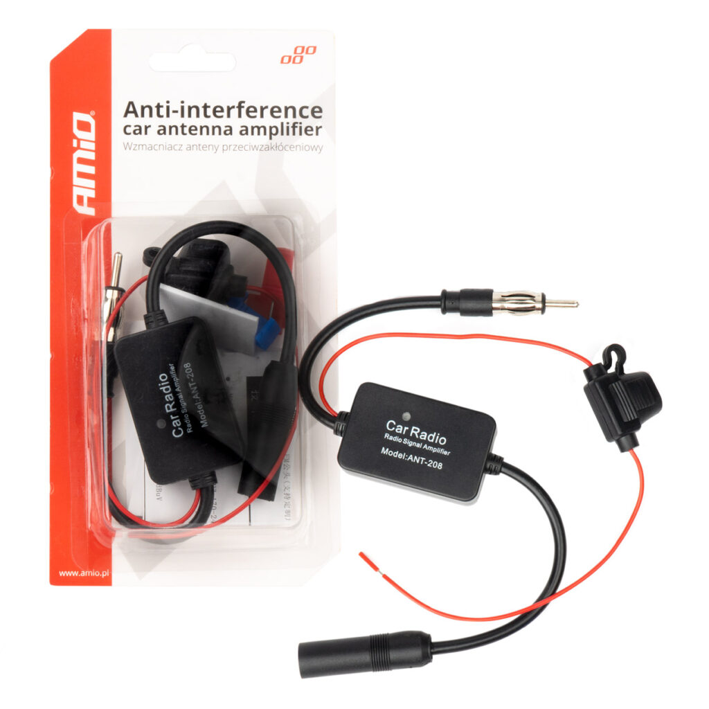 Amplificador de antena de coche antiinterferencias 12V 04133 AMIO - imagen principal