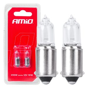 Bombillas halógenas H10W 12V 10W BAX9S blanco 2 unid. blíster AMIO - imagen principal